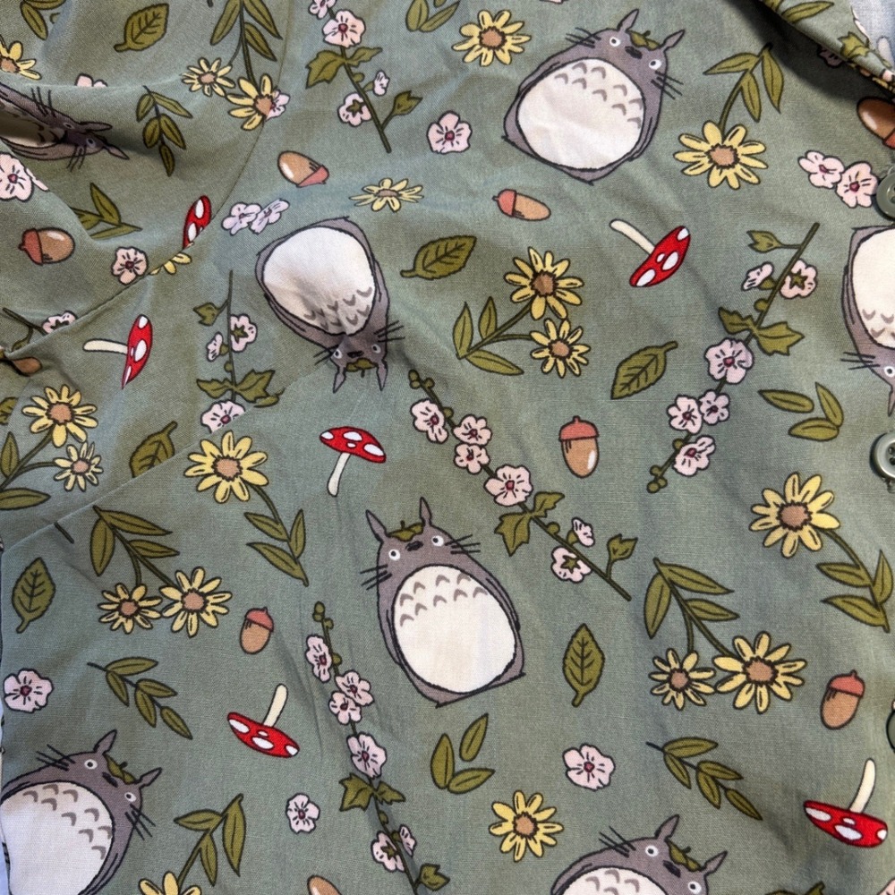 Her Universe X My Neighbor Totoro Front Tie Top Sz S Anime Woodland Fairy Whimsy - Picture 4 of 10